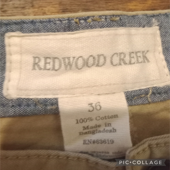 Redwood Creek Cargo khakis shorts size 36 - Picture 3 of 3